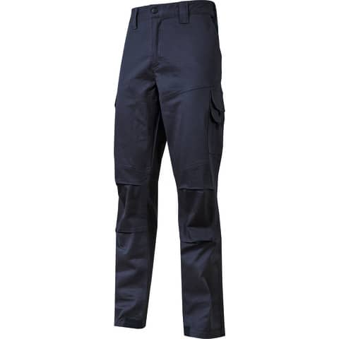 Pantalone da lavoro in cotone elasticizzato Guapo blu U-Power taglia XXL - ST211WB-XXL